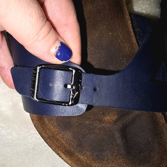 Birkenstock Rio Blue Leather Strappy Sandals Women’s Size 3 Youth (34) - Picture 7 of 11